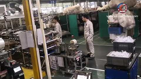 Hardware parts multi bowl sorting counting system autoamtic vertical bag packaging machine packing v