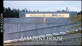 Minimalist House Merges With the Surrounding Terrain | Zasadený House