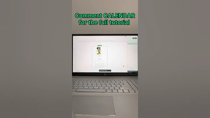 Mini desk calendar for 2025 with Cricut