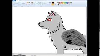 Speedpaint of My Demon Wolf