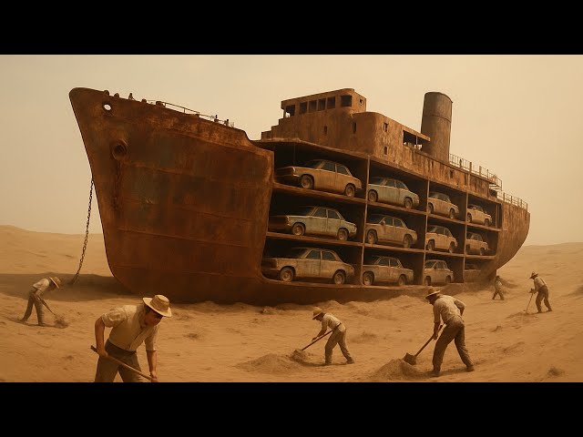 Шок! 200 Авто Найдены В Пустыне Внутри Корабля!