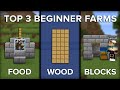 Minecraft Top 3 Beginner Farms to Get you Started