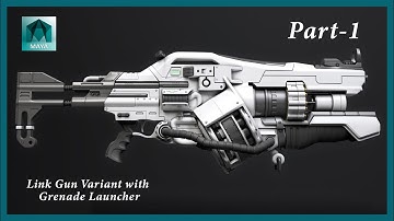 Gun - in Maya part- 1#model
