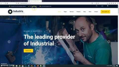 1 Click Import Demo Content Industris