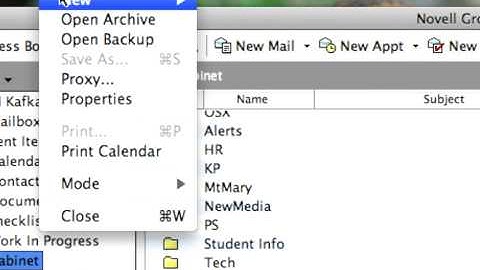 Groupwise - Saving Emails