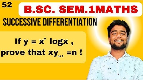 If y = x^n logx ,prove that xy(n+1) =n !  | Nth derivative of x^nlogx