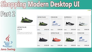 Java Swing - Shopping Modern Desktop UI Design (Part 2)