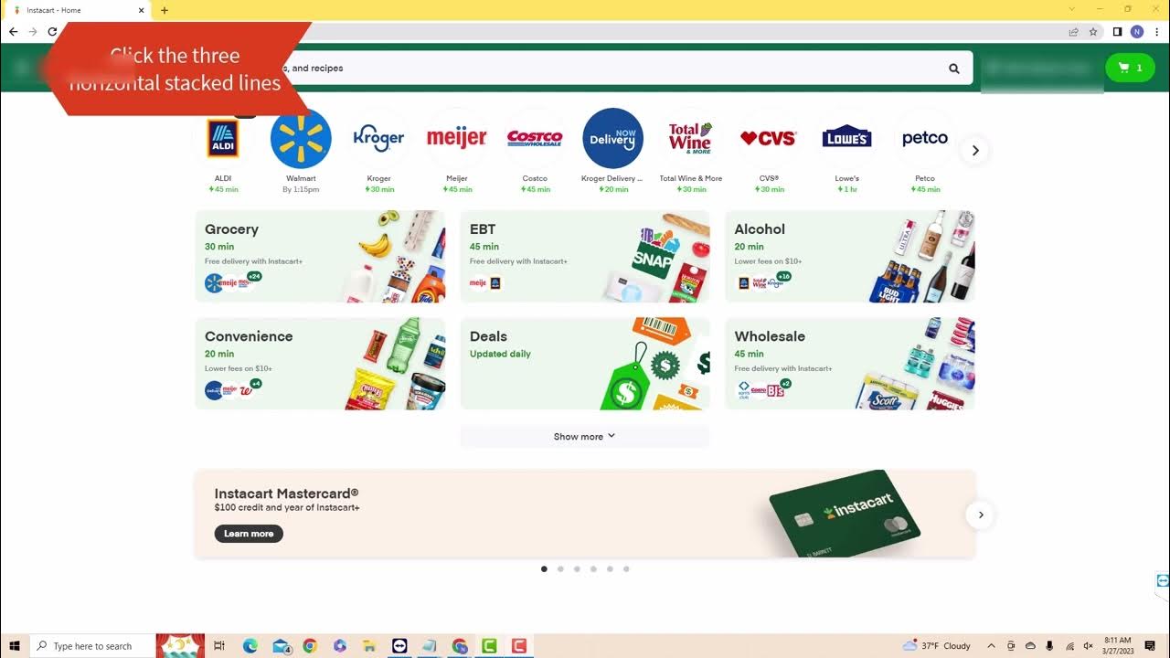 how-to-change-your-instacart-account-password-youtube