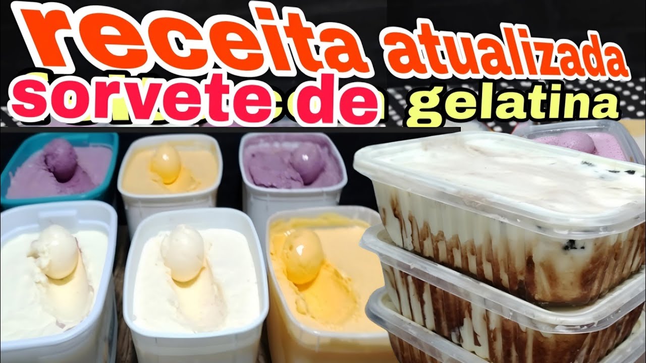 COMO FAZER SORVETE CASEIRO DE  GELATINA SEM LIGA NEUTRA SEM EMULSIFICANTE