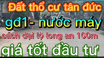 (đã bán)bán đất thổ cư đường 23a4 gd1 kdc tân đức giá đầu tư | đức hòa