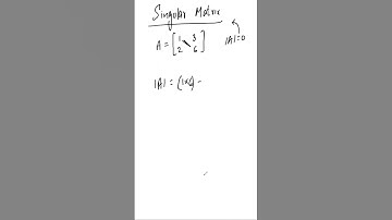 Singular Matrix CONCEPT UNDER 1 MINUTE🔥🔥💯 | Class 12 Maths #shorts #viral #matrix #numeracybyvikram