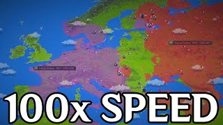 Russia vs France 100x SPEED - WorldBox Timelapse