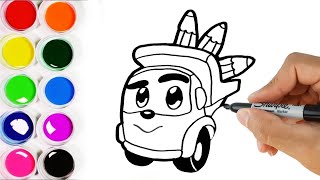 Leo el camion - Dibujos Para Niños - Learn Colors /  go go colors