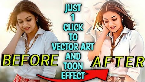 How To Create Just One Click Vector Art & Toon Effect || ToonMe App Photo Edit ||
