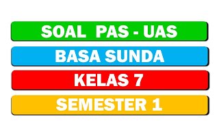 SUNDANE LANGUAGE EXAM QUESTIONS GRADE 7 SEMESTER 1