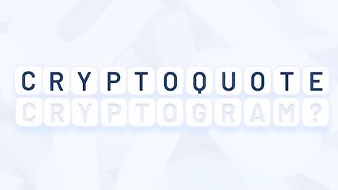 Cryptoquotes: quote cryptogram (by Severex) IOS Gameplay Video (HD)