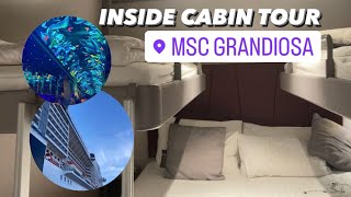 MSC INSIDE CABIN TOUR| FAMILY of FOUR| realistic| GRANDIOSA + tips and tricks