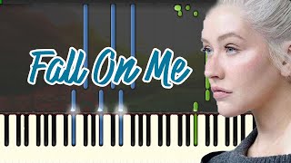 🎹 christina aguilera - fall on me (Piano Tutorial Synthesia)❤️♫