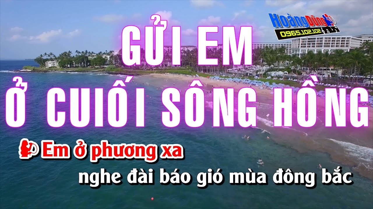 Gi Em  Cui Sng Hng Karaoke