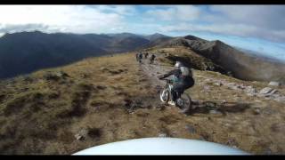 Insane Mountainbiking on Aonach Eagach Ridge