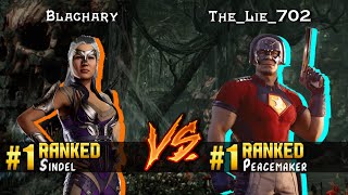 MK1 ▰ Blachary (#1 Ranked Sindel) vs The_Lie_702 (#1 Ranked Peacemaker) ▰ High Level Gameplay