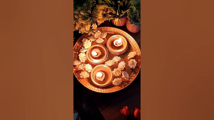 DIY pooja thali decoration idea | aarti thali #shorts #shortvideo #youtubeshorts #shortsfeed