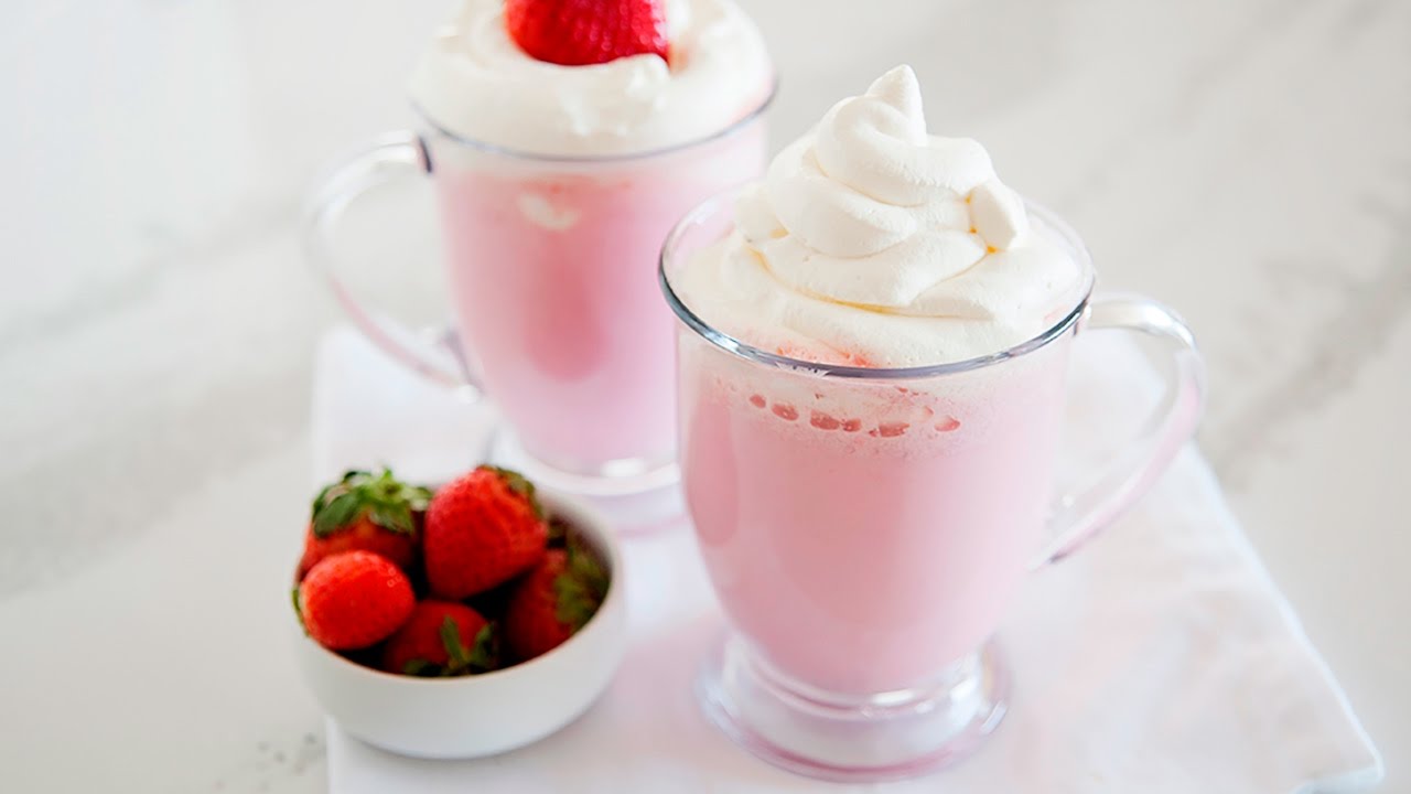Pink Hot Chocolate for Valentine's Day
