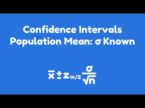 Confidence Intervals |