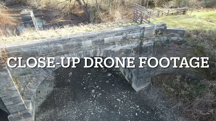 Schoharie Crossing Aqueduct Close-Up Drone Video