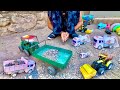 3535 tractor truck JCB road and roller loader loading playing toys video