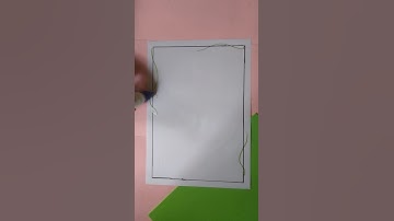 diy project assignment  front page border design using glitter 17 # shorts #youtubeshorts #diy