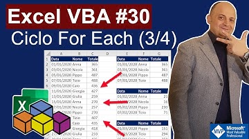Excel VBA #30 Ciclo For Each Next su fogli per unire database con un codice (Macro Excel VBA)