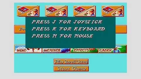 ultimate golf menu for Atari ST