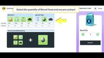 Learn how to buy Craft Breed Feed on CropBytes. 👨‍🏫