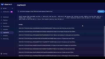 Oberservo AI Demo   Natural Language Searchable Data Lake