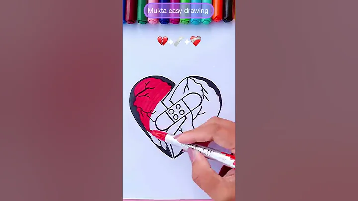 💔+🩹=❤️‍🩹 Broken Heart #Shorts