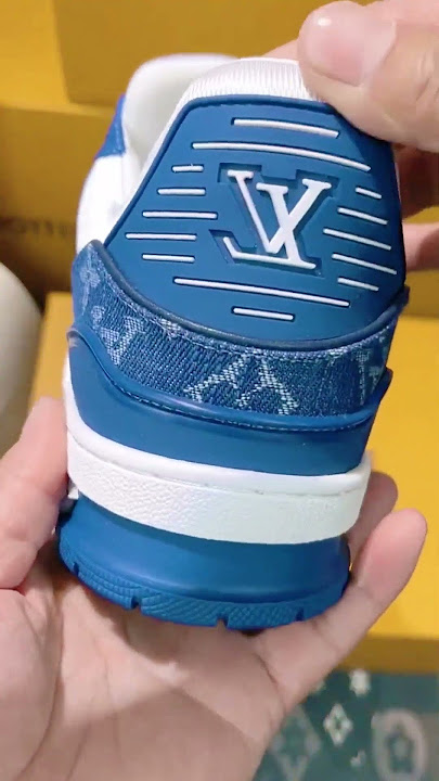 blue denim louis vuitton sneakers