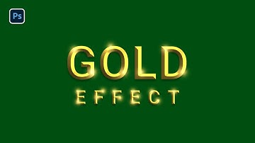 How to creat gold Text in photoshop | Photoshop Tutorial