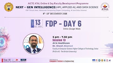 Day 6 Session 13 | TocH AICTE ATAL Online FDP Dec 2025