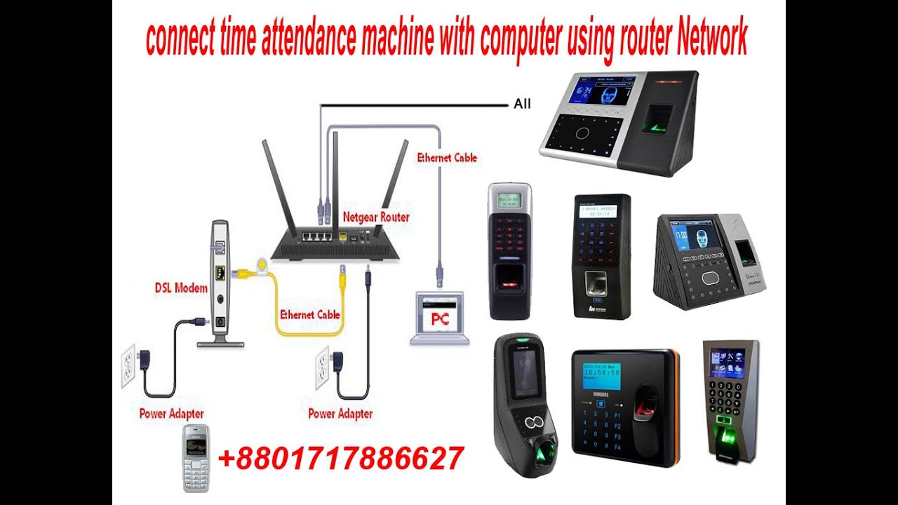 how-to-connect-time-attendance-machine-with-computer-using-router