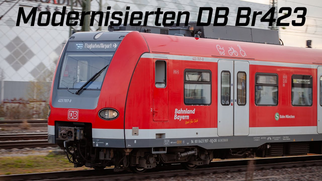 Munich S-Bahn Modernised Class 423 on Line S8 (IGBT-VVVF)