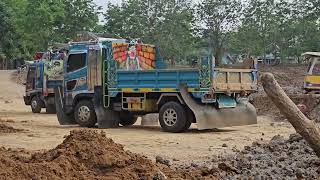 บ่อใหญ่จัดงานนี้วิ่งกันยาวๆ Excavator Loading Truck