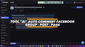 AI AUTO COMMENT FACEBOOK  Công Cụ Tự Động Bình Luận Hiệu Quả