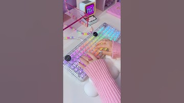 [AD] Finally a transparent keyboard with a number pad! 🌈[AD]