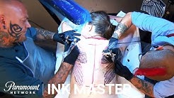 ’Two Artists, Two Wings, One Back' Elimination Tattoo Preview | Ink Master: Season 7 