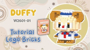 HOW TO BUILD DUFFY BRICKS | TUTORIAL MERAKIT LEGO BRICKS DUFFY W2601-01
