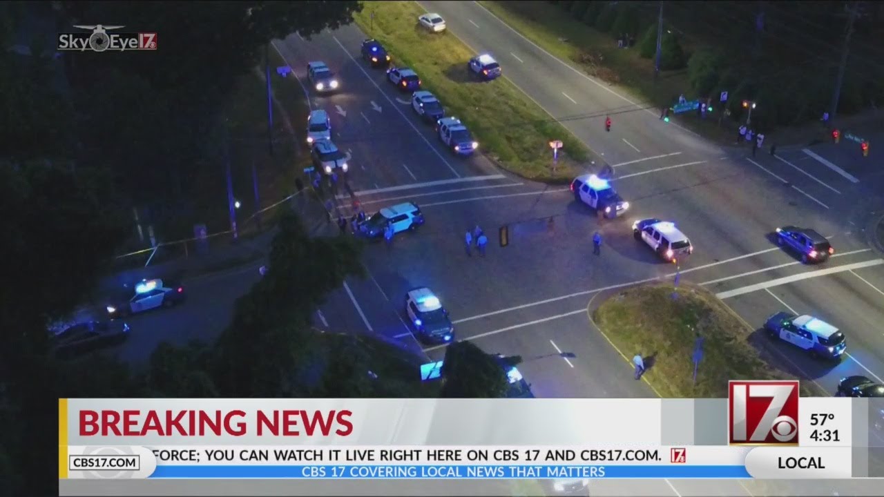Armed robbery suspect killed, Raleigh officer hurt in shooting - YouTube