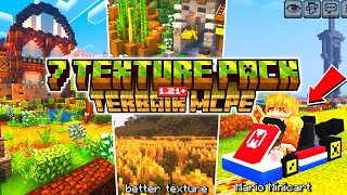7 TEXTURE PACK MCPE 1.21-1.26 TERBAIK &amp; REALISTIC BUAT SURVIVAL! 