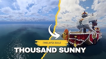 Epic Minecraft Timelapse – Thousand Sunny Ship from One Piece