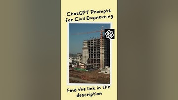 ChatGPT Prompts for Civil Engineering #chatgpt #promptengineering #civilengineering